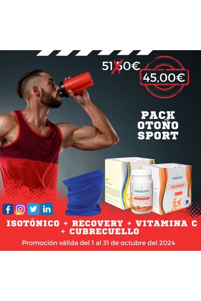 Pack Recovery + isotónico + vitamina C